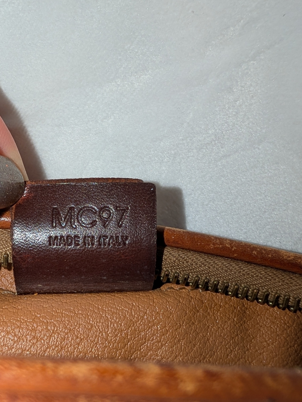 CELINE Triomphe Macadam Cosmetics Travel Bag Vintage Mad e In Italy Brown VGUC - Picture 9 of 15